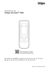 Dräger Alcotest 7000 Instructions For Use Manual