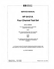 HP 54121A Service Manual