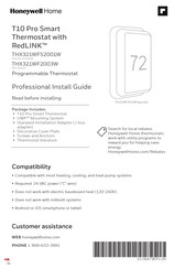 Honeywell Home T10 Pro RedLINK Professional Install Manual