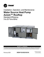 Trane WSHP-SVX021B-EN Installation, Operation And Maintenance Manual