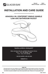 Glacier bay ARAGON HD67211W-6A01 Installation And Care Manual