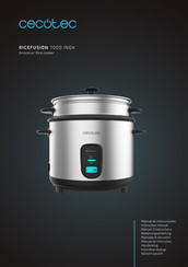 cecotec RICEFUSION 7000 INOX Instruction Manual
