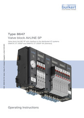 Burkert AirLINE SP 8647 Operating Instructions Manual