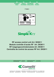 Comelit FT SK9011 Technical Sheet
