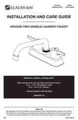 Glacier bay ARAGON HD65422-0201 Installation And Care Manual