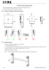 SAJ CH2 T4 Series Quick Installation Manual