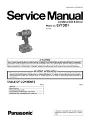 Panasonic EY1DD1 Service Manual