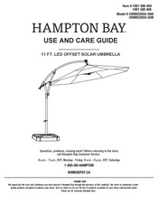 HAMPTON BAY 1001 580 404 Use And Care Manual
