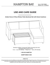 HAMPTON BAY Amber Grove 65-17539A4CA Use And Care Manual
