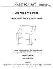 HAMPTON BAY AMBER GROVE 65-8736-22ITNCA Use And Care Manual