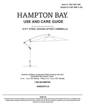 HAMPTON BAY 1001 581 543 Use And Care Manual