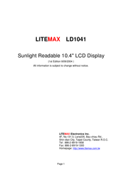 Litemax Electronics LD1041 Hardware Installation