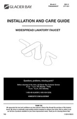 Glacier bay FW0A0000CP Installation And Care Manual