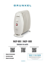 Grunkel RACP-100D Instruction Manual