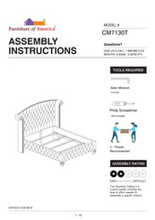 Furniture of America CM7130T Assembly Instructions Manual