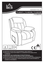 HOMCOM 713-093V71 Instructions Manual