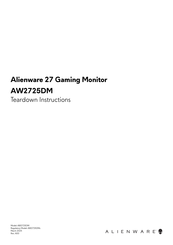 Dell Alienware 27 Instructions Manual