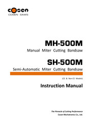 Cosen MH-500M Instruction Manual