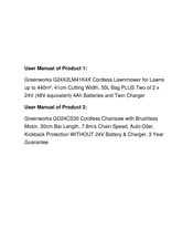 GreenWorks LME367 Original Instructions Manual