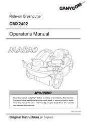 CanyCom MASAO CMX2402 Operator's Manual