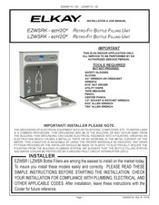 Elkay EZWSR 1D Series Installation & Use Manual