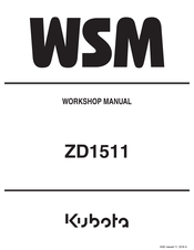 Kubota ZD1511LF Workshop Manual