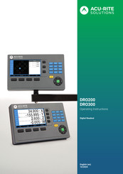 ACU-RITE DRO203Q Operating Instructions Manual