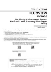 Evident FLUOVIEW FV4000 Instructions Manual