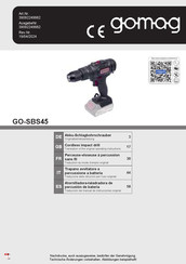 gomag GO-SBS45 Operating Instructions Manual