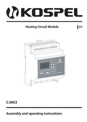 Kospel C.MG3 Assembly And Operating Instructions Manual