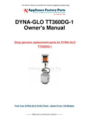 Dyna-Glo TT360H User's Manual And Operating Instructions