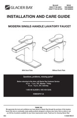 Glacier bay HD67771W-6010H Installation And Care Manual