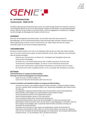 Genie 225BD Operating Instructions Manual