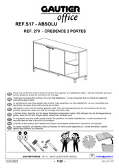 Gautier Office S17 - ABSOLU Manual