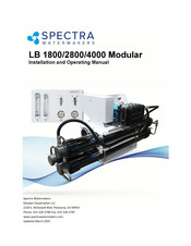Spectra Watermakers LB 2800 Modular Installation And Operating Manual
