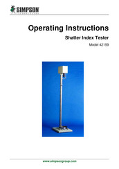 Simpson 42159 Operating Instructions Manual