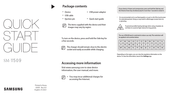 Samsung SM-T509 Quick Start Manual