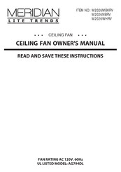 Meridian M2026MBKRV Owner's Manual