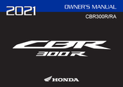 Honda CBR300R 2021 Owner's Manual
