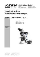 KERN Optics OPM-1 User Instructions