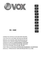 Vox RS-338B Operating Instructions Manual