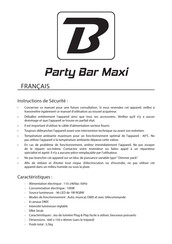 BoomToneDJ Party Bar Maxi User Manual