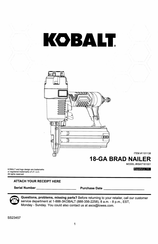 Kobalt KBAT161001 Manual
