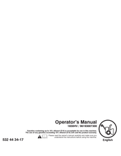 Husqvarna 1830HV Operator's Manual
