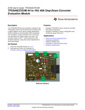 Texas Instruments TPS544E27EVM User Manual