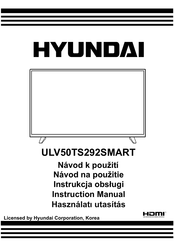 Hyundai ULV50TS292SMART Instruction Manual