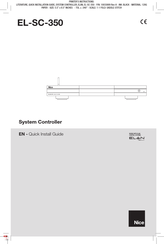 Nice EL-SC-350 Quick Install Manual