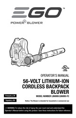 EGO POWER+ LB6000-FC Operator's Manual