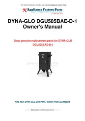 Dyna-Glo DGU505BAE-D-1 Manual