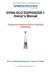 Dyna-Glo DGPH301BL Owner's Manual